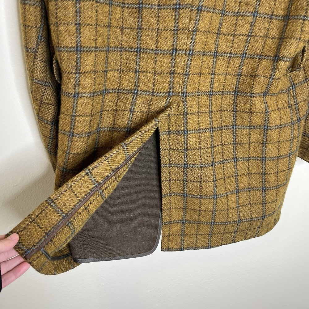men VTG jacket Wool Plaid Gordon Ferguson Field Of Stream Preppy‎ 42 70s Retro - Picture 9 of 11